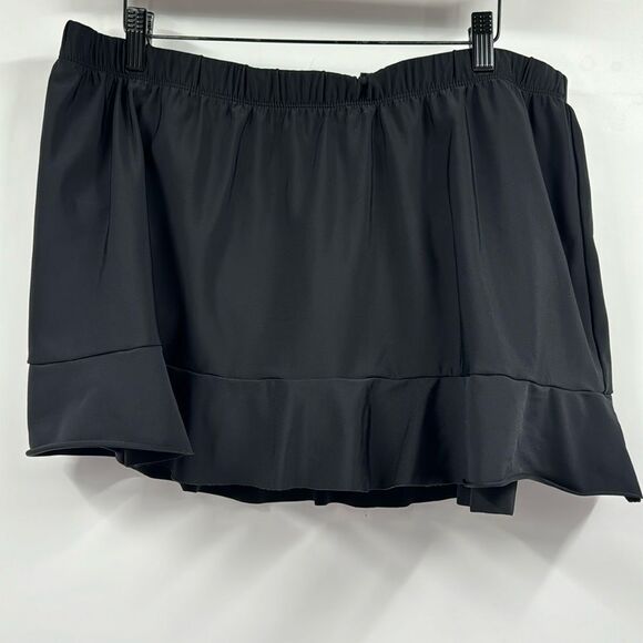 Aqua Green Black Swim Skirt 20/22 - Picture 1 of 7